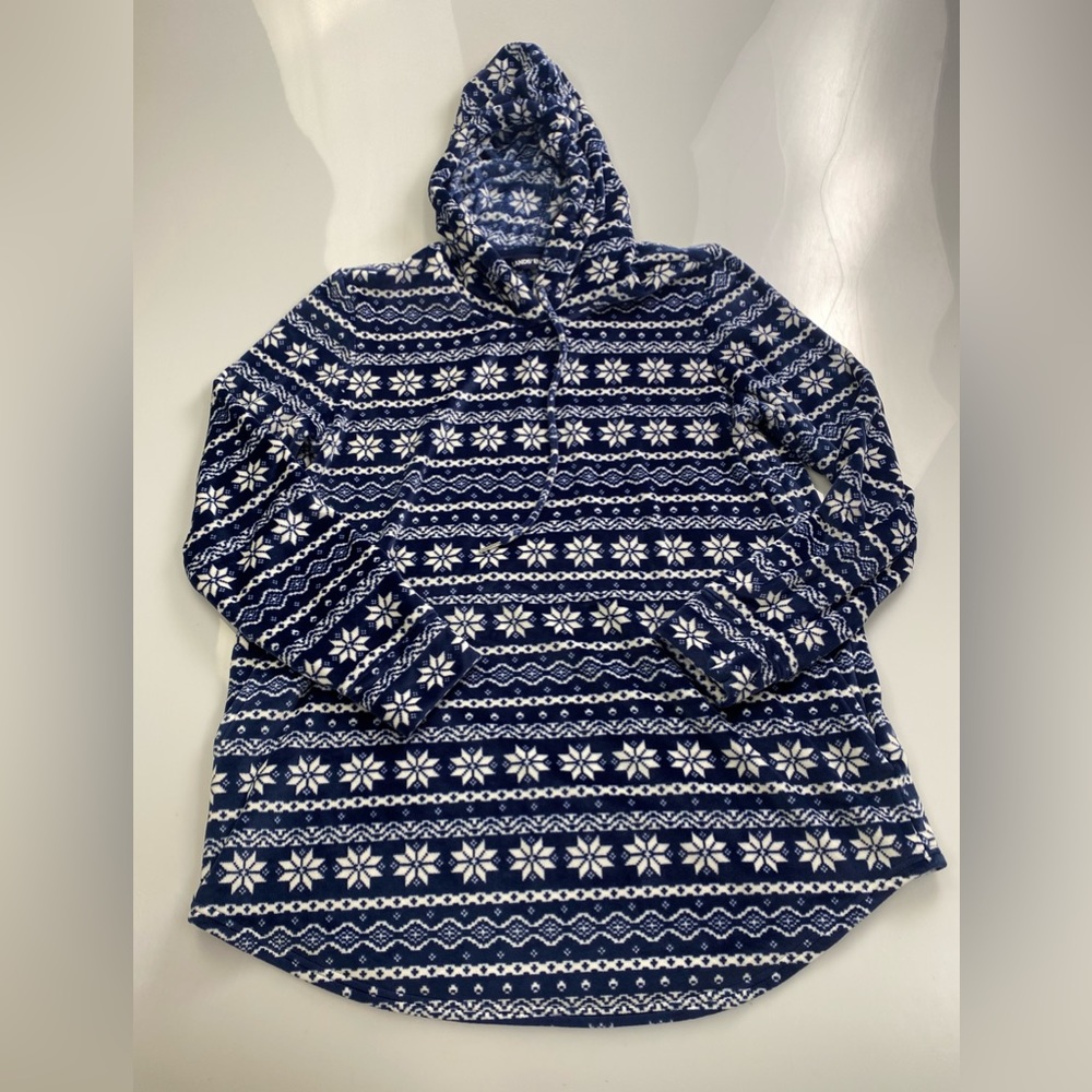 LAND’S END blue christmas soft sweater p26-04 - Picture 2 of 8